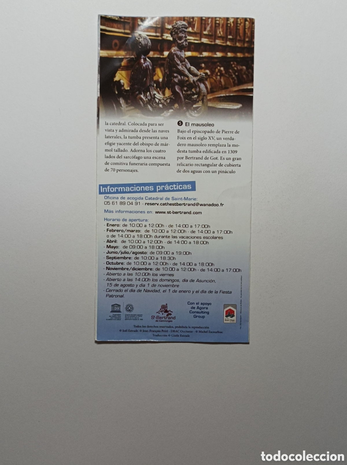 Arte: LA CATEDRAL DE BERTRAND DE COMMINGES. PROGRAMA EXPLICATIVO GUIA. - Foto 2