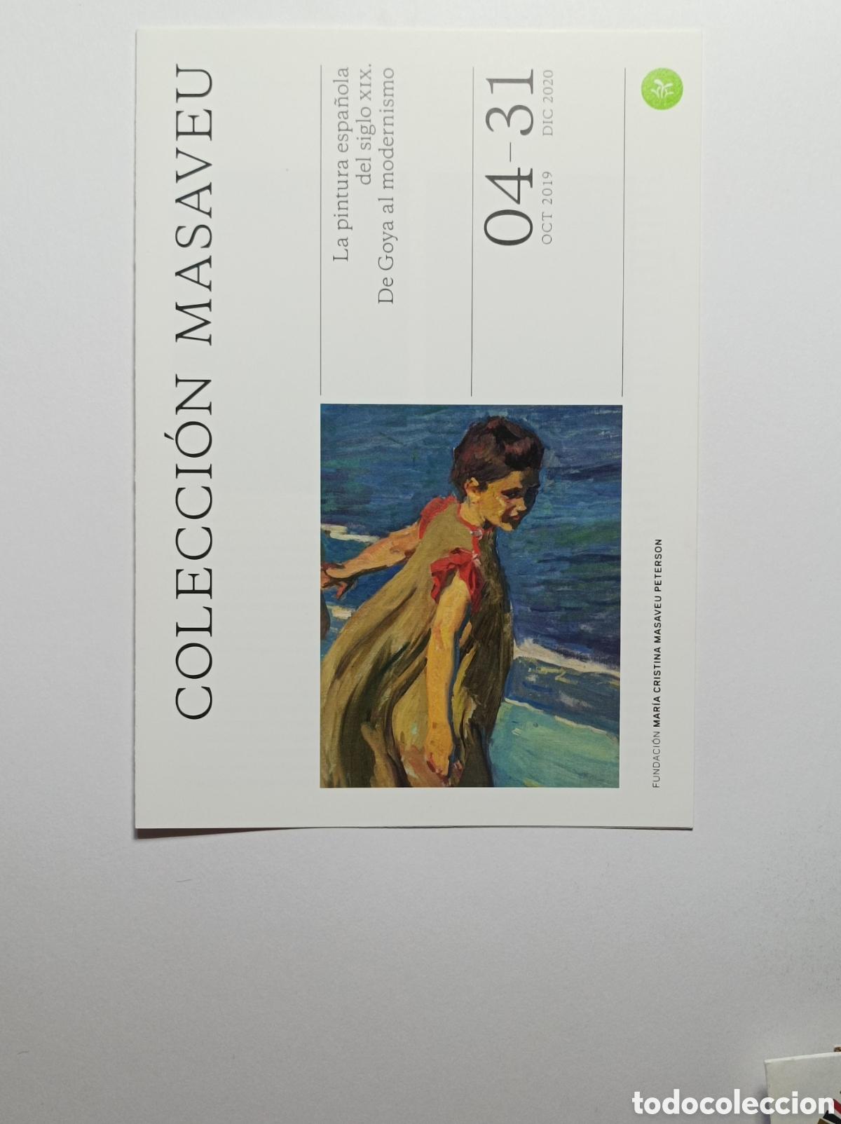 Arte: COLECCI&Oacute;N MASAVEU. PROGRAMA EXPLICATIVO EXPOSICI&Oacute;N. 2019. - Foto 1