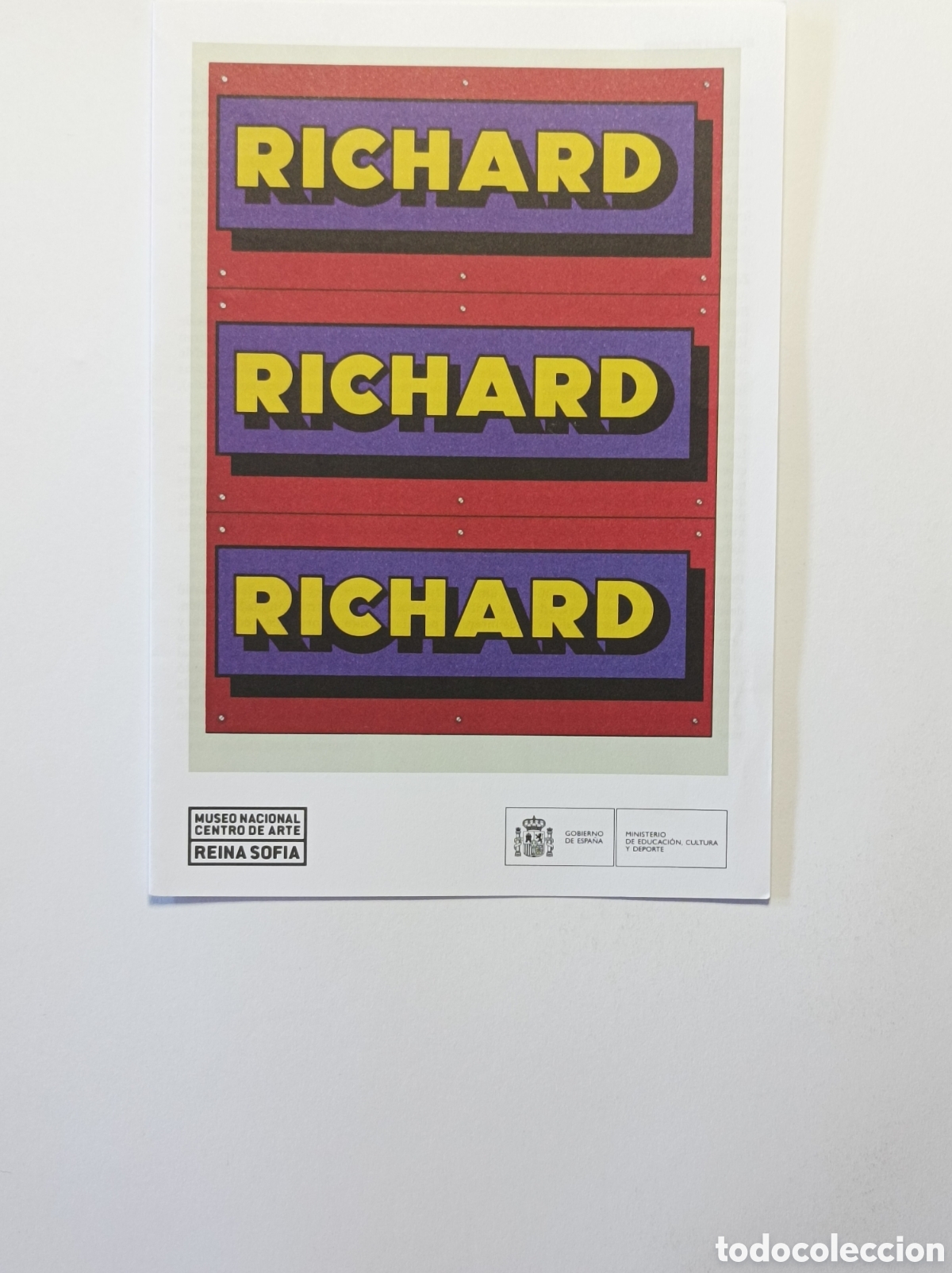 Arte: RICHARD HAMILTON. PROGRAMA EXPLICATIVO EXPOSICI&Oacute;N MUSEO REINA SOF&Iacute;A. 2014. - Foto 1