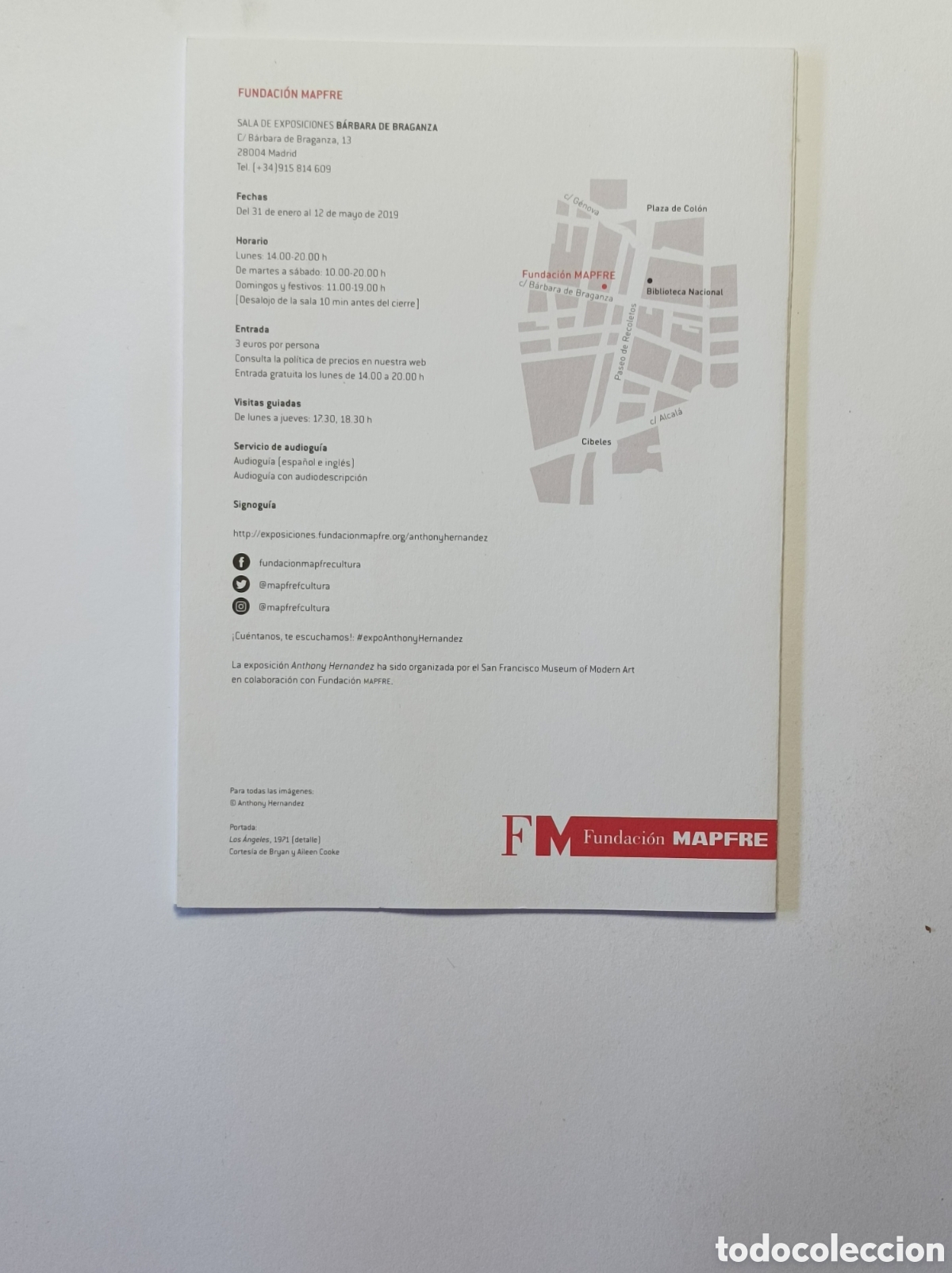 Arte: ANTHONY HERN&Aacute;NDEZ. PROGRAMA EXPLICATIVO EXPOSICI&Oacute;N FUNDACI&Oacute;N MAPFRE. 2018. - Foto 2