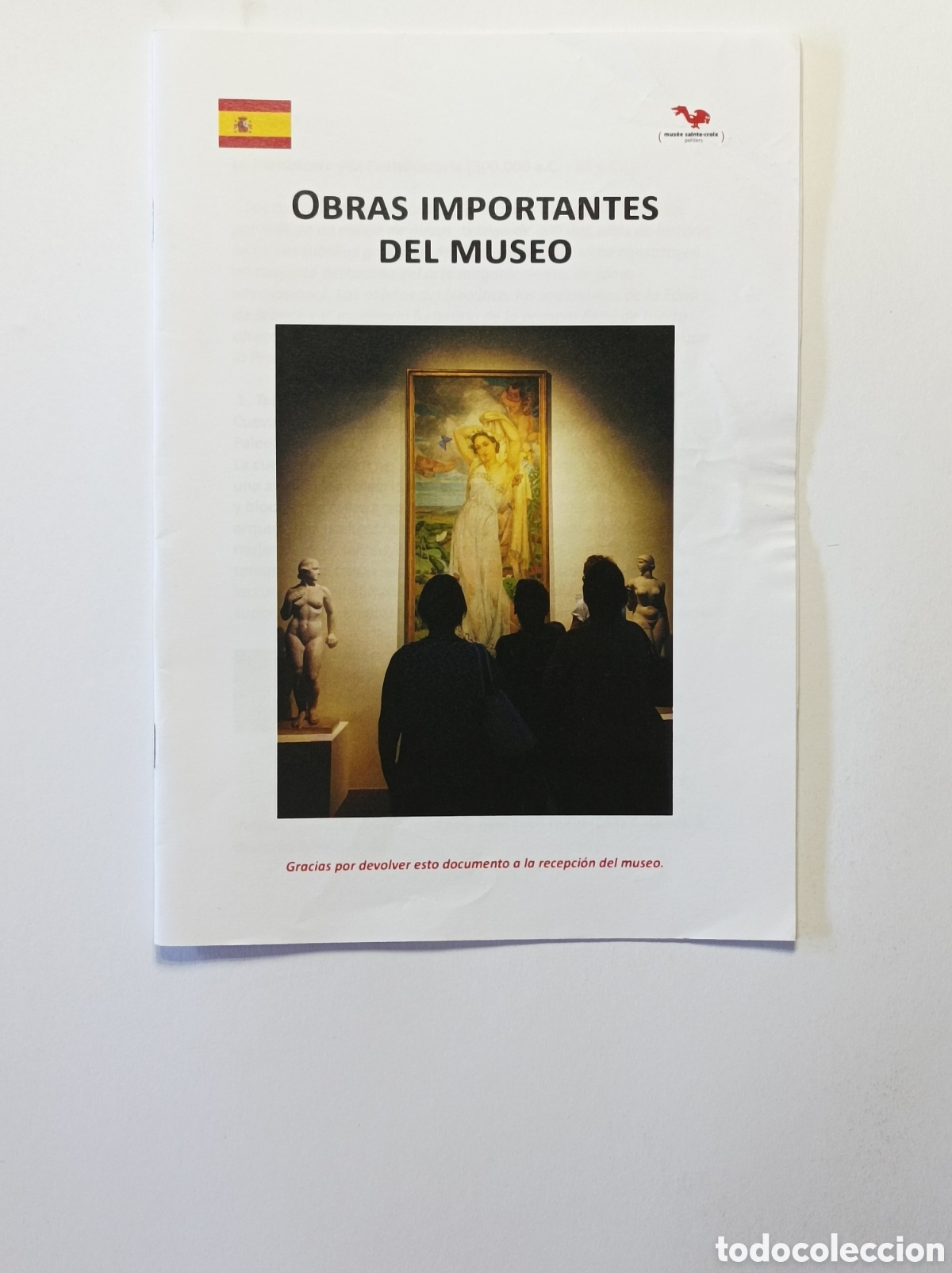 Arte: MUSEO SAINTE-CROIX. PROGRAMA EXPLICATIVO EXPOSICI&Oacute;N. - Foto 1