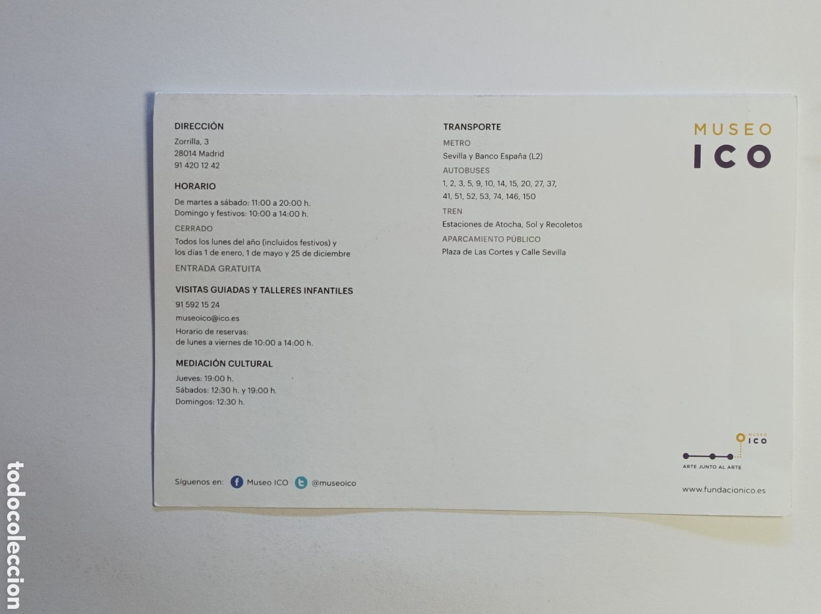 Arte: FISAC DE LA SOTA. PROGRAMA EXPLICATIVO EXPOSICI&Oacute;N MUSEO ICO. - Foto 2