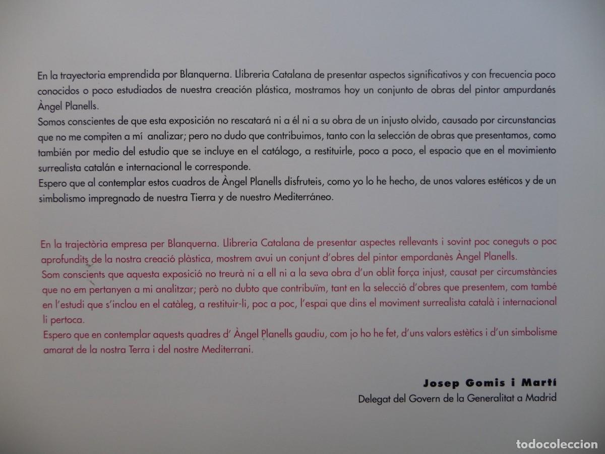 Arte: &Agrave;NGEL PLANELLS - BLANQUERNA - A&Ntilde;O 1996 - CATALOGO - Foto 6
