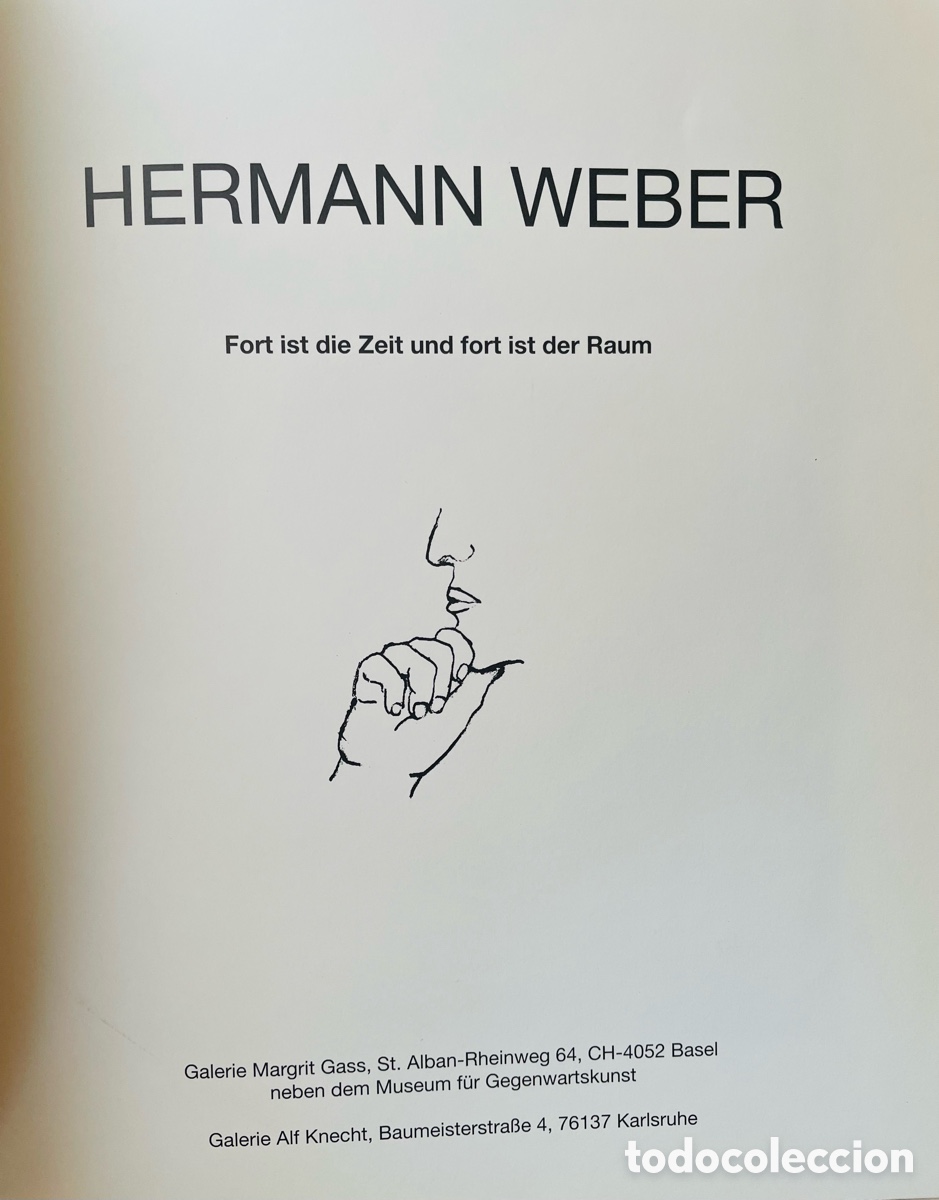 Arte: Weber, Hermann.1998. Cat&aacute;logo - Foto 1