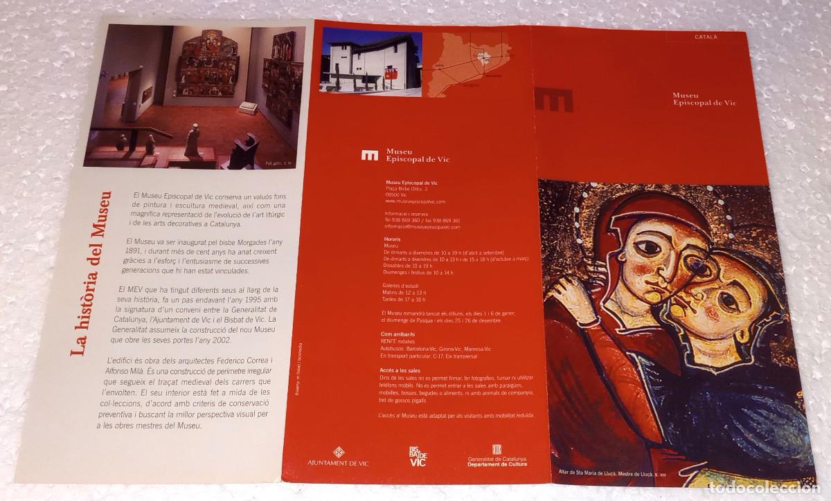 Arte: FOLLETO TR&Iacute;PTICO - MUSEU EPISCOPAL DE VIC - Foto 2