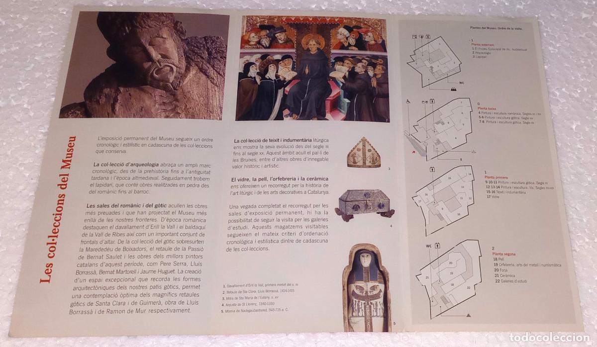 Arte: FOLLETO TR&Iacute;PTICO - MUSEU EPISCOPAL DE VIC - Foto 3
