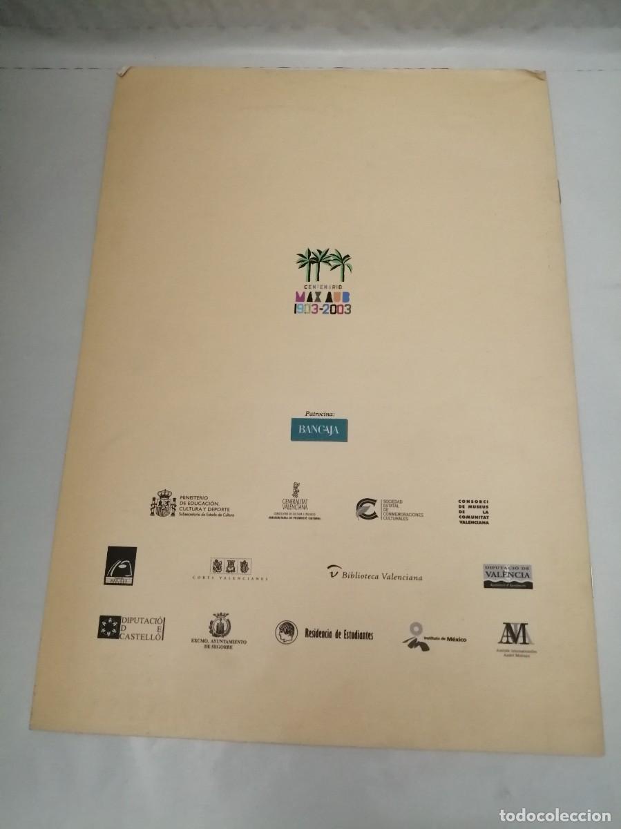 Arte: Documenta Max Aub, Centenario 1903-2003 (Cat&aacute;logo exposici&oacute;n de 12 p&aacute;ginas) - Foto 2