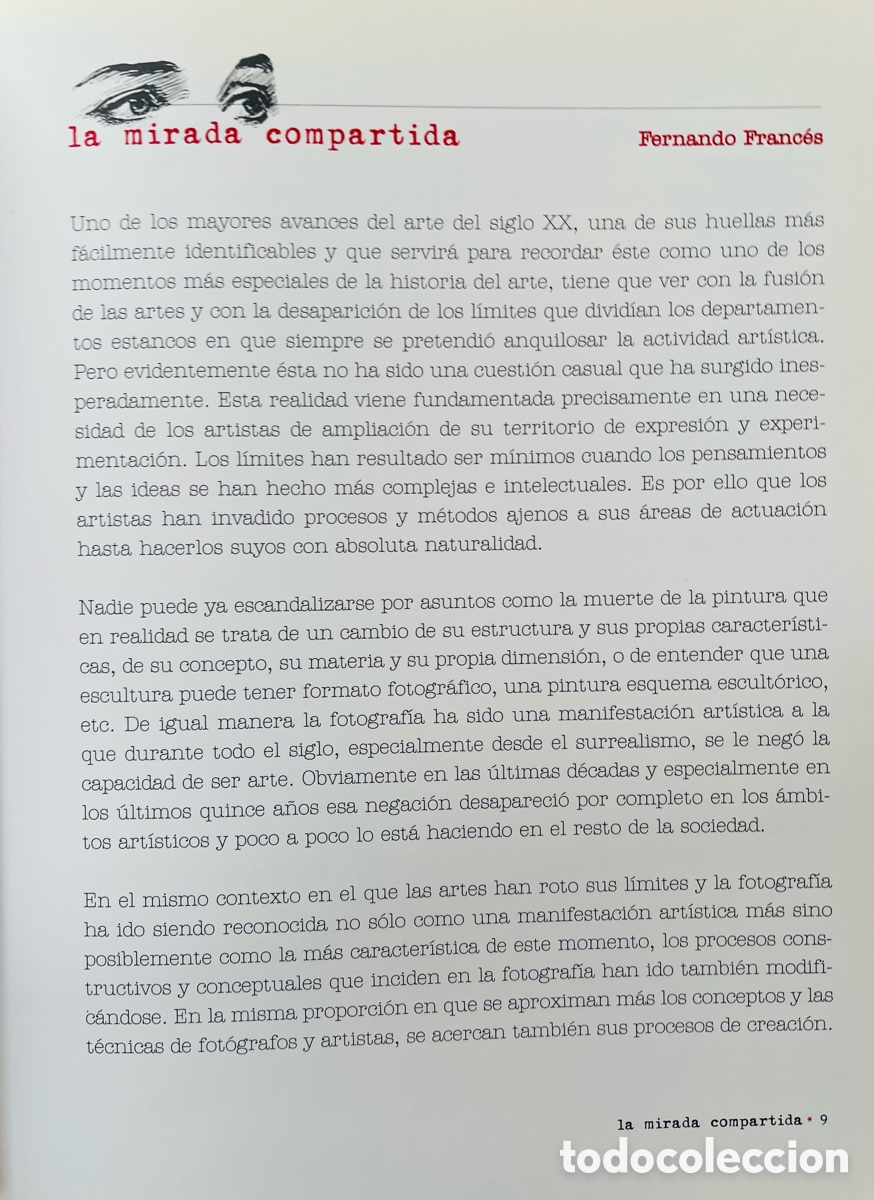Arte: La mirada compartida, 2001. Cat&aacute;logo Exposici&oacute;n - Foto 2