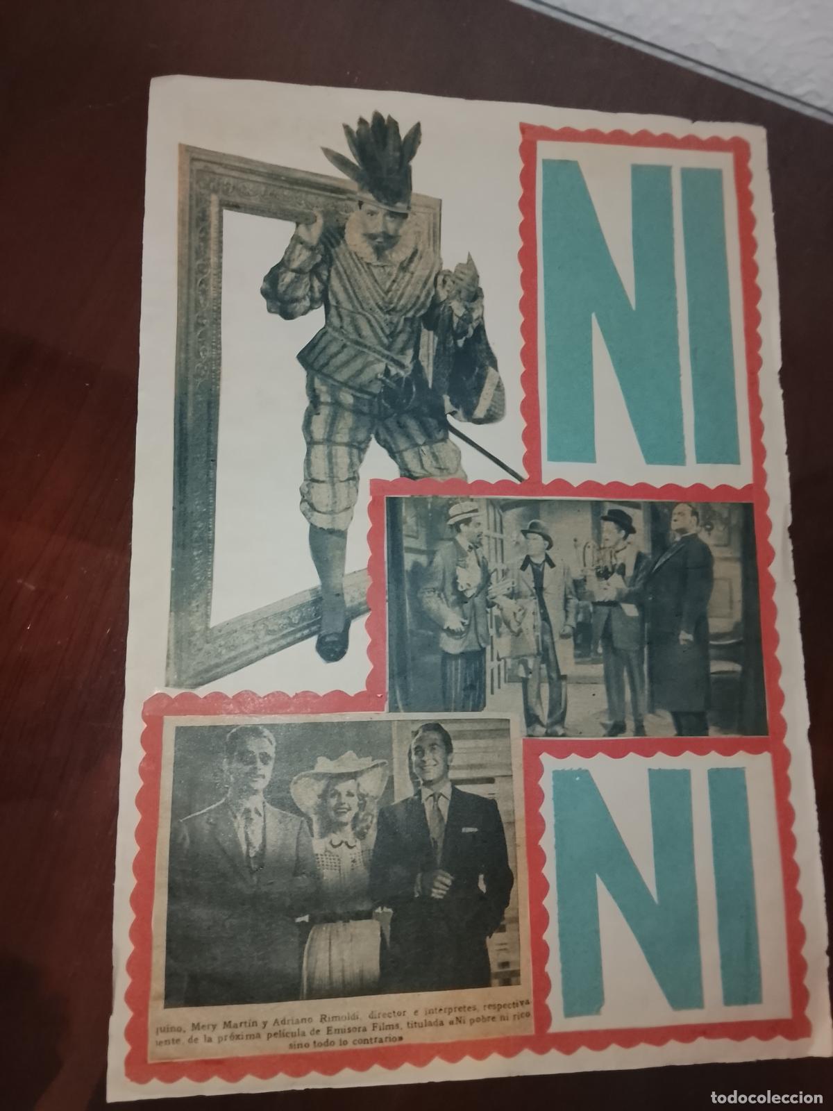 Arte: antiguo collage DE REVISTA VER FOTO ADICIONALES pelicula actor actriz cine HECHO a mano revistas