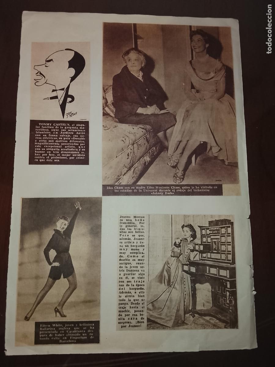 Arte: antiguo collage DE REVISTA VER FOTO ADICIONALES pelicula actor actriz cine HECHO a mano revistas