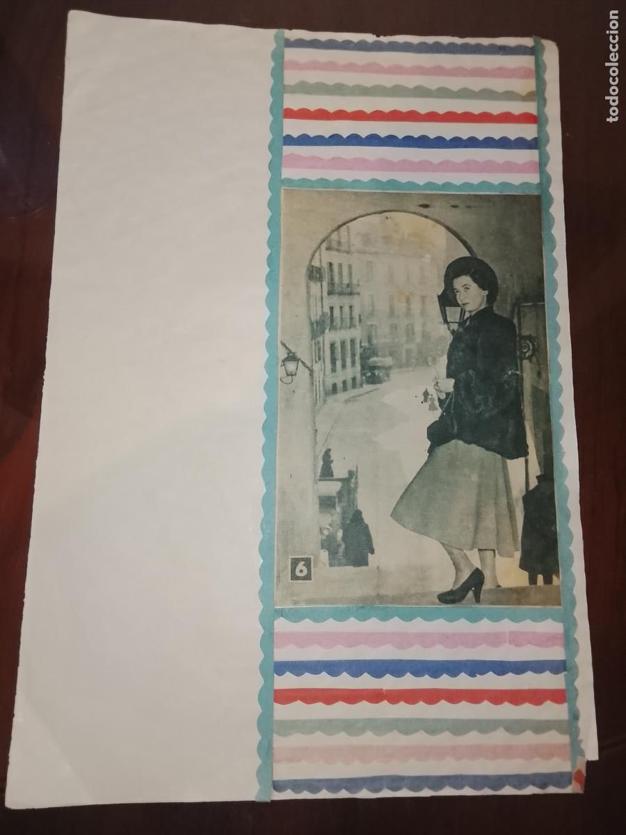 Arte: antiguo collage DE REVISTA VER FOTO ADICIONALES pelicula actor actriz cine HECHO a mano revistas