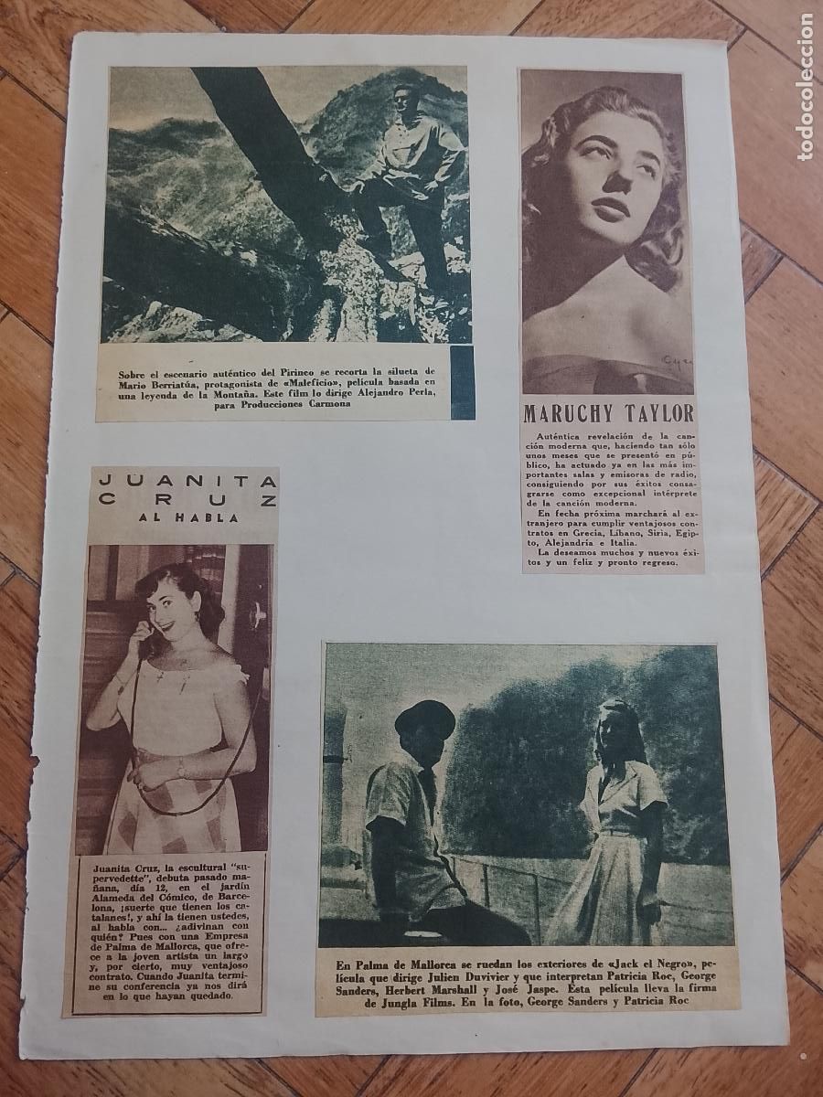 Arte: antiguo collage DE REVISTA VER FOTO ADICIONALES pelicula actor actriz cine HECHO a mano revistas