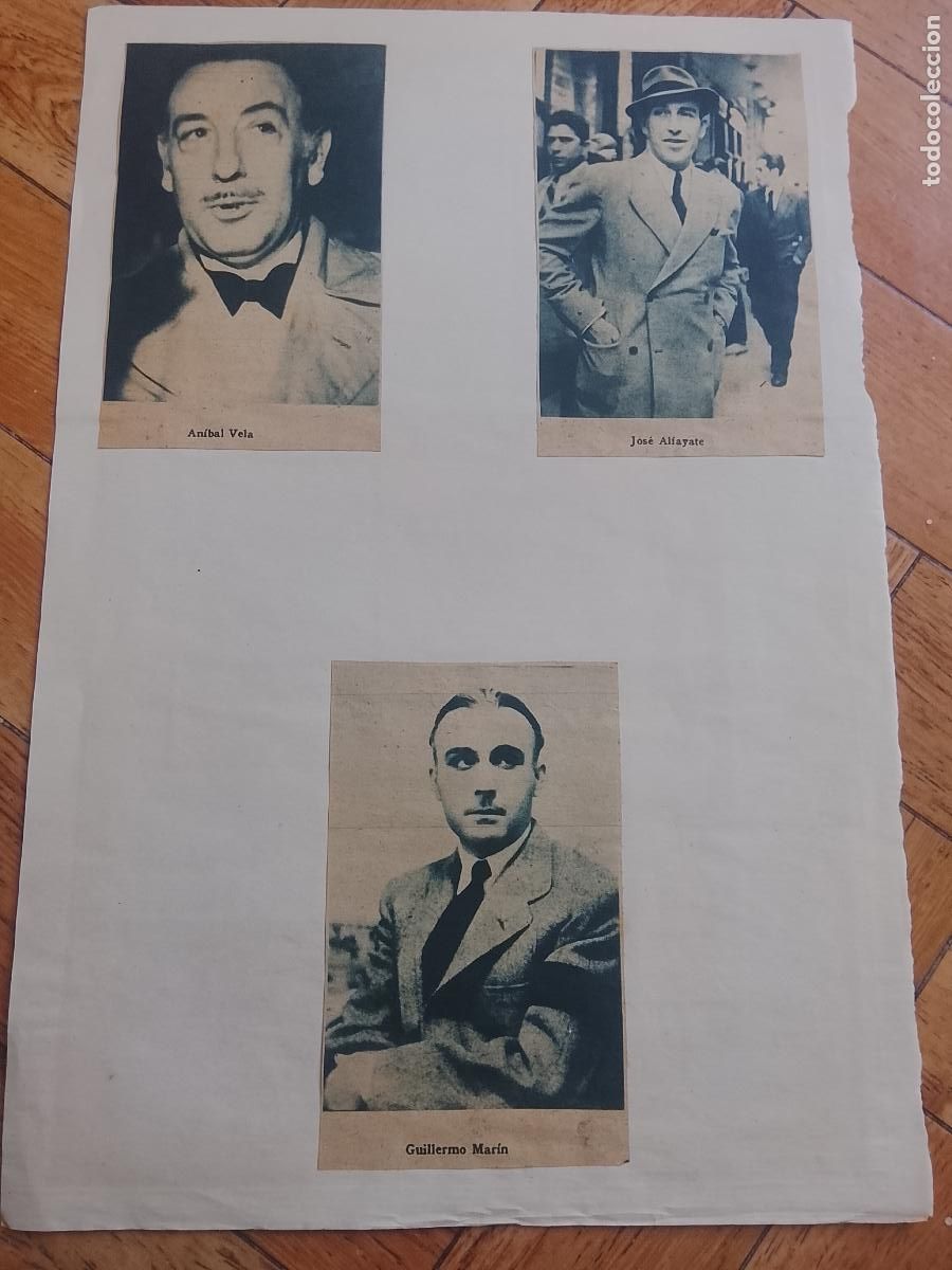 Arte: antiguo collage DE REVISTA VER FOTO ADICIONALES pelicula actor actriz cine HECHO a mano revistas