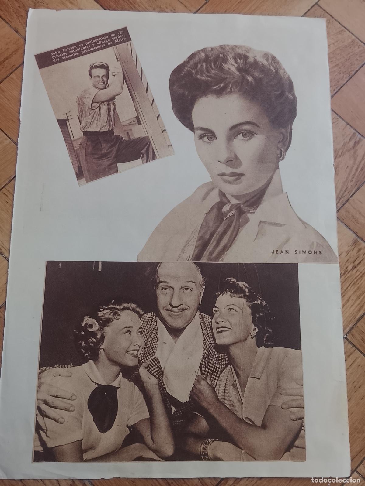 Arte: antiguo collage DE REVISTA VER FOTO ADICIONALES pelicula actor actriz cine HECHO a mano revistas
