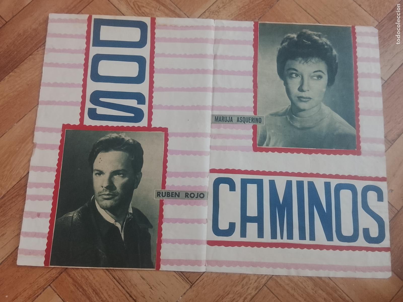 Arte: antiguo collage DE REVISTA VER FOTO ADICIONALES pelicula actor actriz cine HECHO a mano revistas