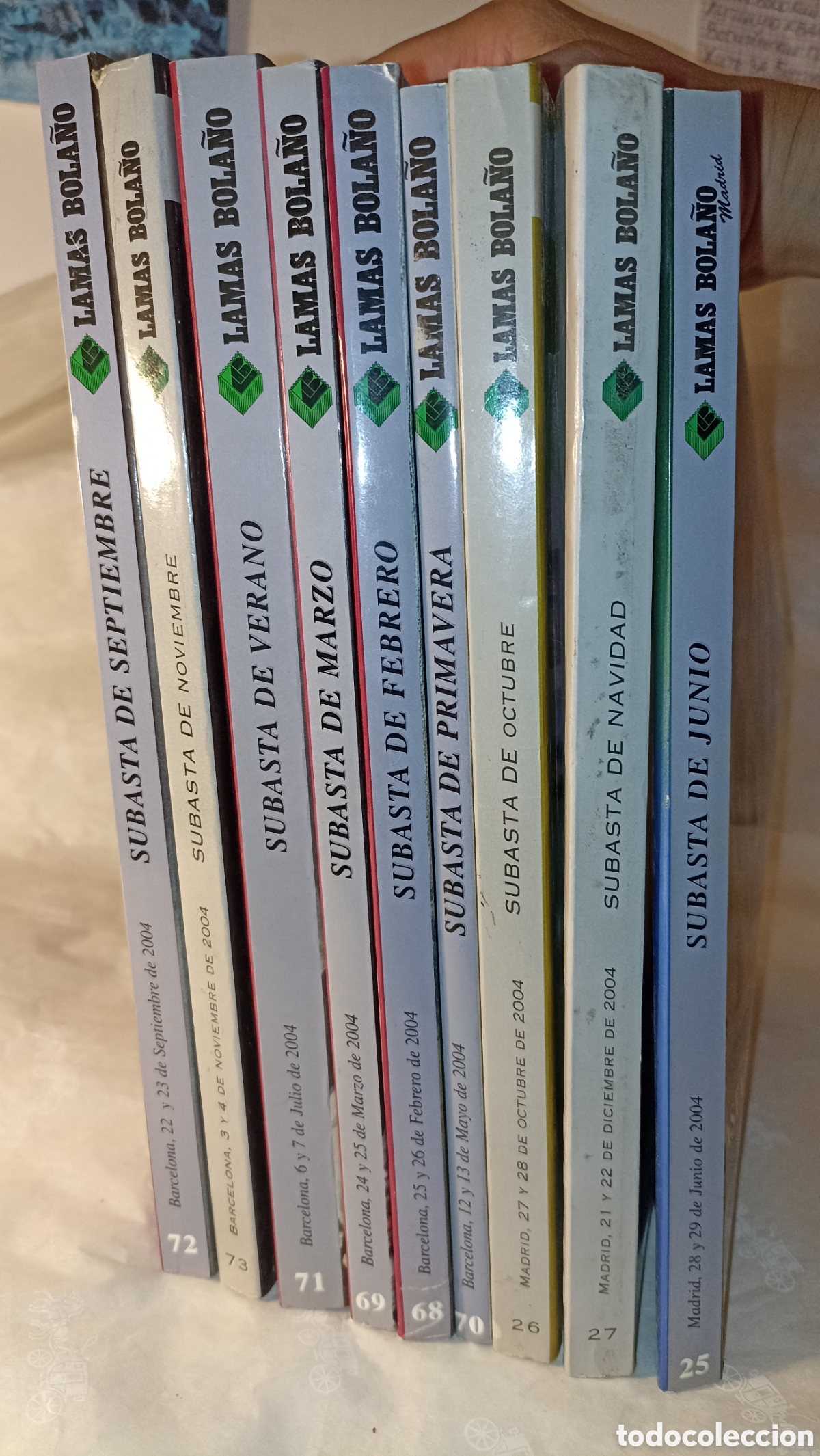 Arte: Lote 9 Cat&aacute;logos Subastas Lamas Bola&ntilde;o - A&ntilde;o Completo 2004 (Barcelona/Madrid)