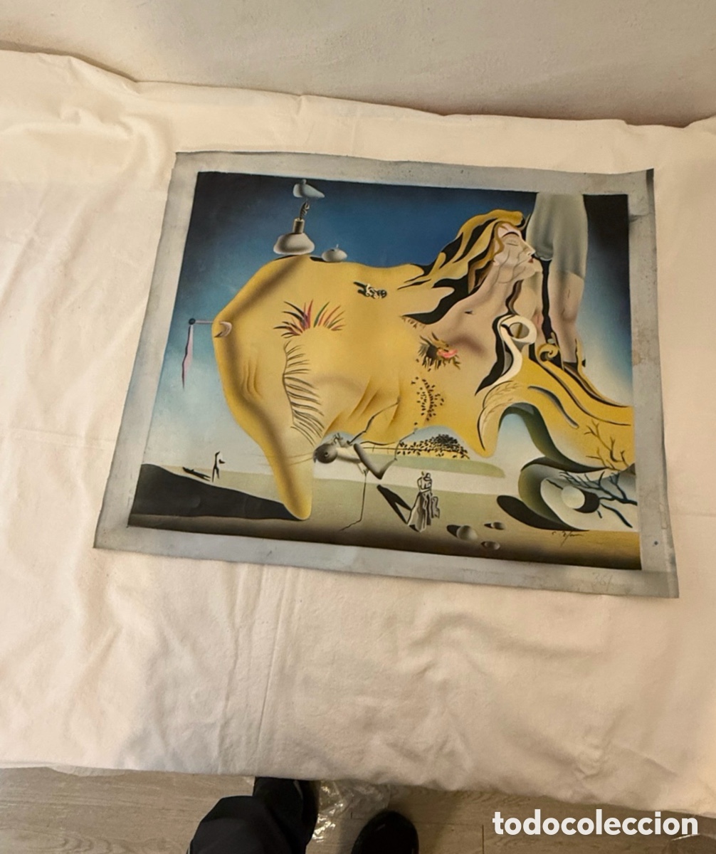 Arte: Pintura sobre lienzo decorativa El gran masturbador Salvador Dal&iacute; 1929 70x60 cm