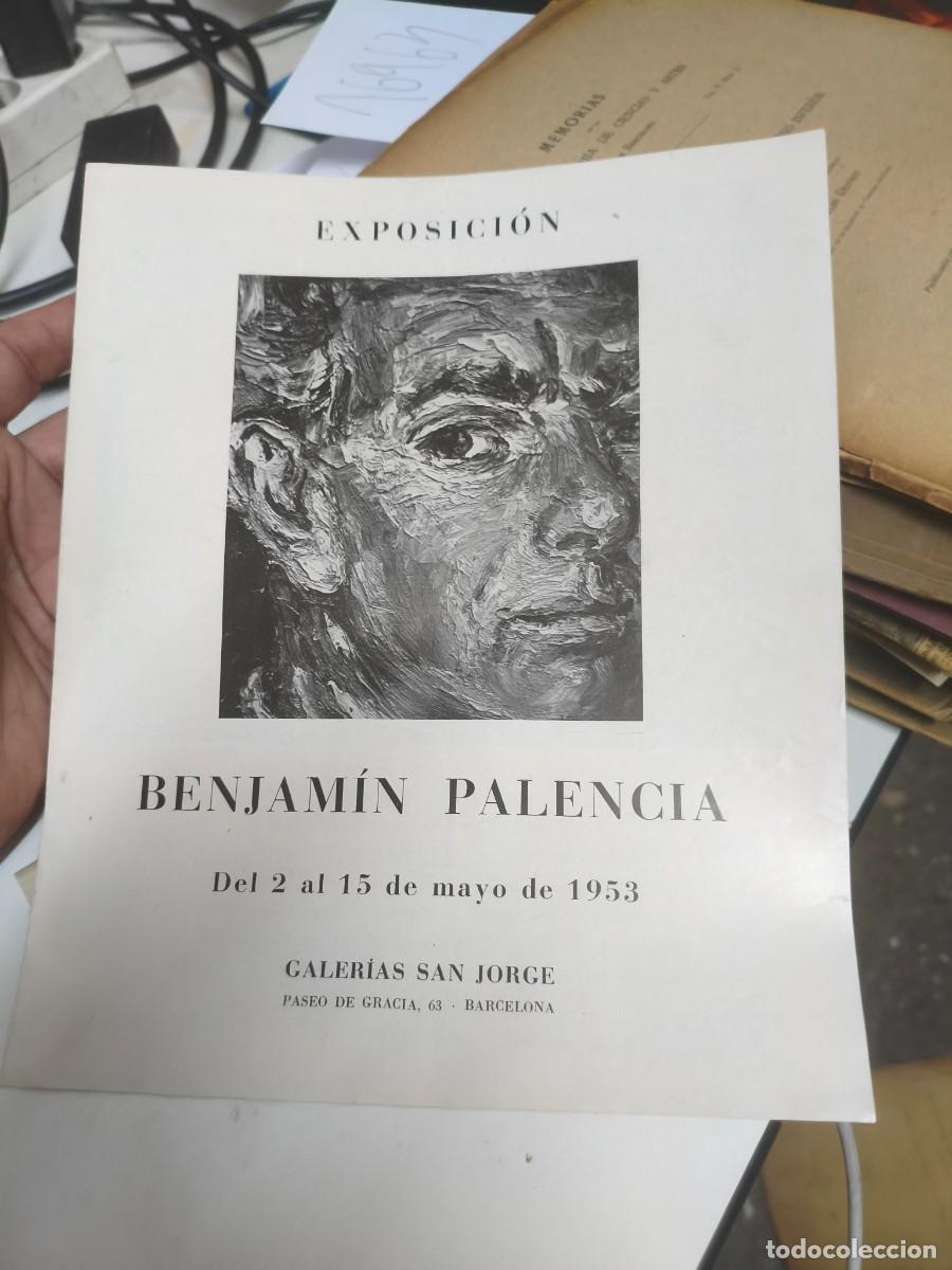 Arte: Exposici&oacute;n Benjam&iacute;n Palencia. 1953. Galer&iacute;as San Jorge, Barcelona.