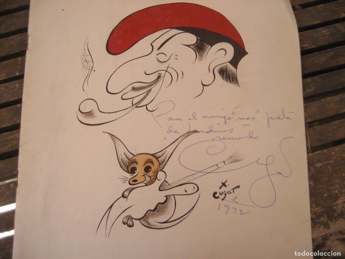 Arte: catalogo de Xavier Cugat firmado y dedicado . sala Gaud&iacute; 1972