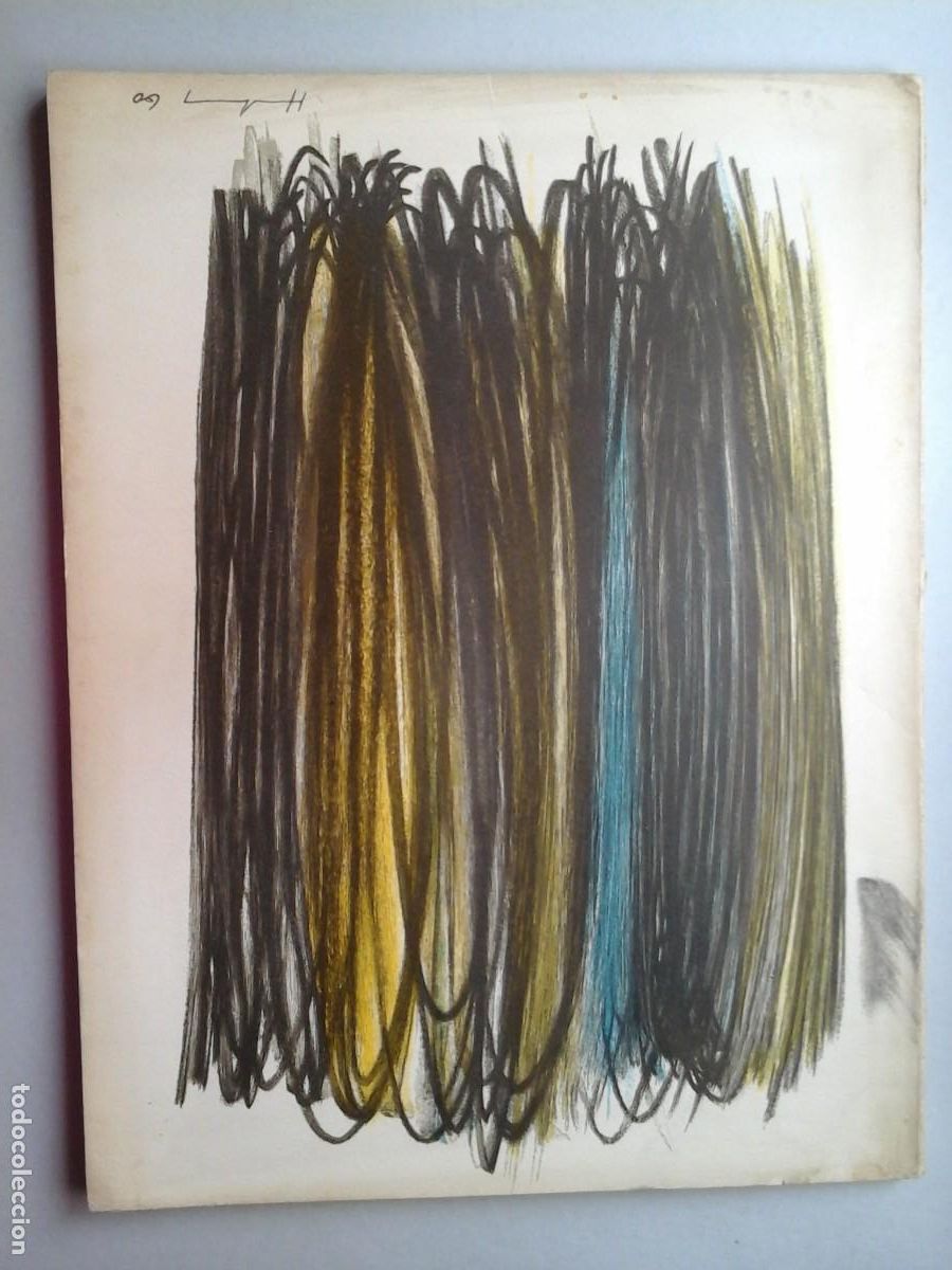 Arte: HANS HARTUNG. GALERIE DE FRANCE 1960. EJEMPLAR NUMERADO. PINTURA. ABSTRACCI&Oacute;N. VANGUARDIAS