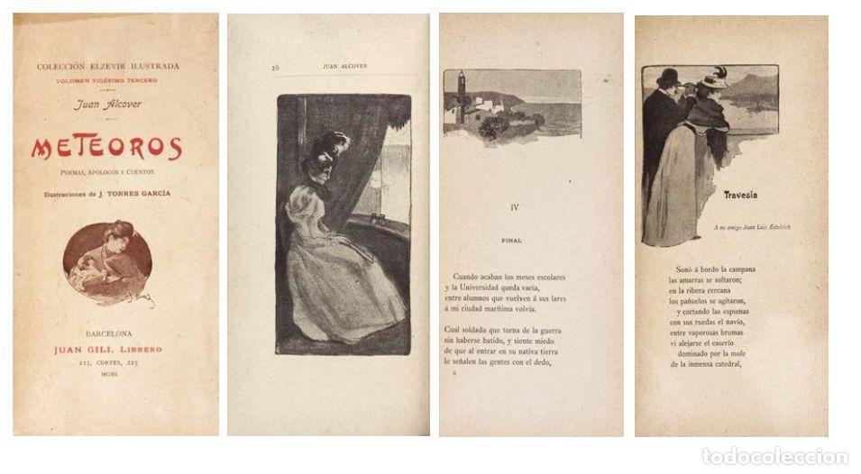 Arte: J. TORRES GARCIA. ILUSTRADOR. J. ALCOVER, METEOROS. POEMAS, AP&Oacute;LOGOS Y CUENTOS. JUAN GILI, 1901