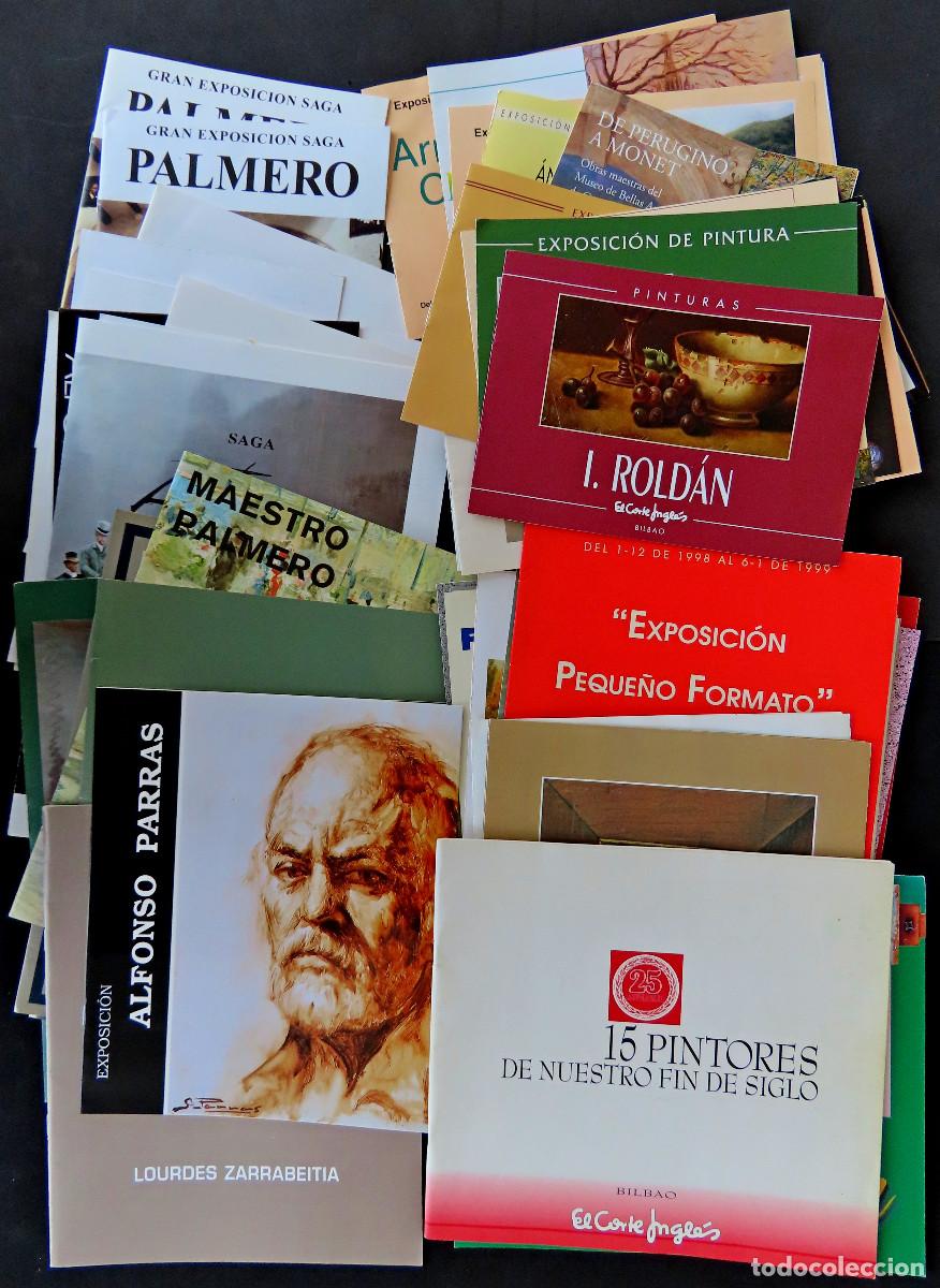 Kunst: Gran lote de cat&aacute;logos y folletos de exposiciones Pintura. Palmero, Bengoa, De La Pe&ntilde;a, Parras, etc.