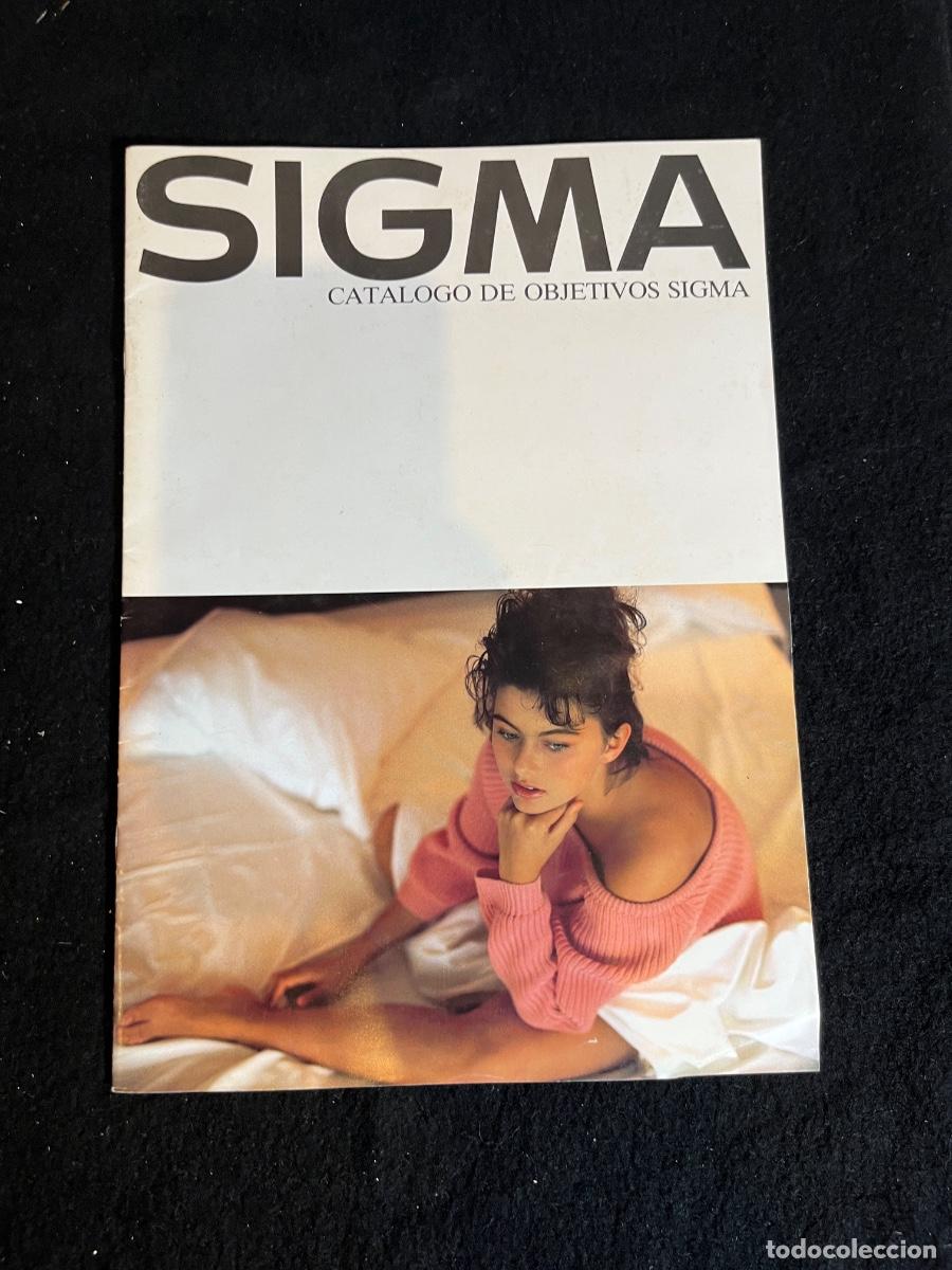 Arte: Cat&aacute;logo objetivos Sigma 1985 Reflecta Barcelona fotograf&iacute;a anal&oacute;gica vintage japon&eacute;s