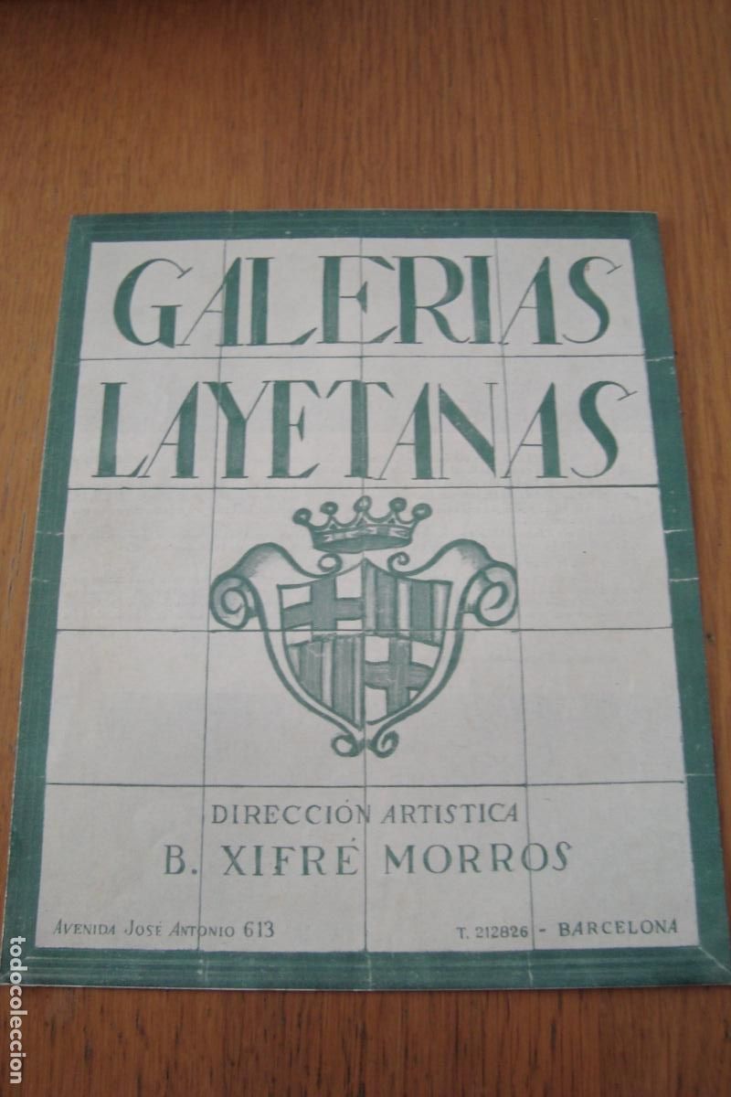 Arte: EXPOSICION AURORA ALTISENT GALERIAS LAYETANAS 1956. CONCIERTO ADELINA ESPI. BOCQUET VIOLIN.