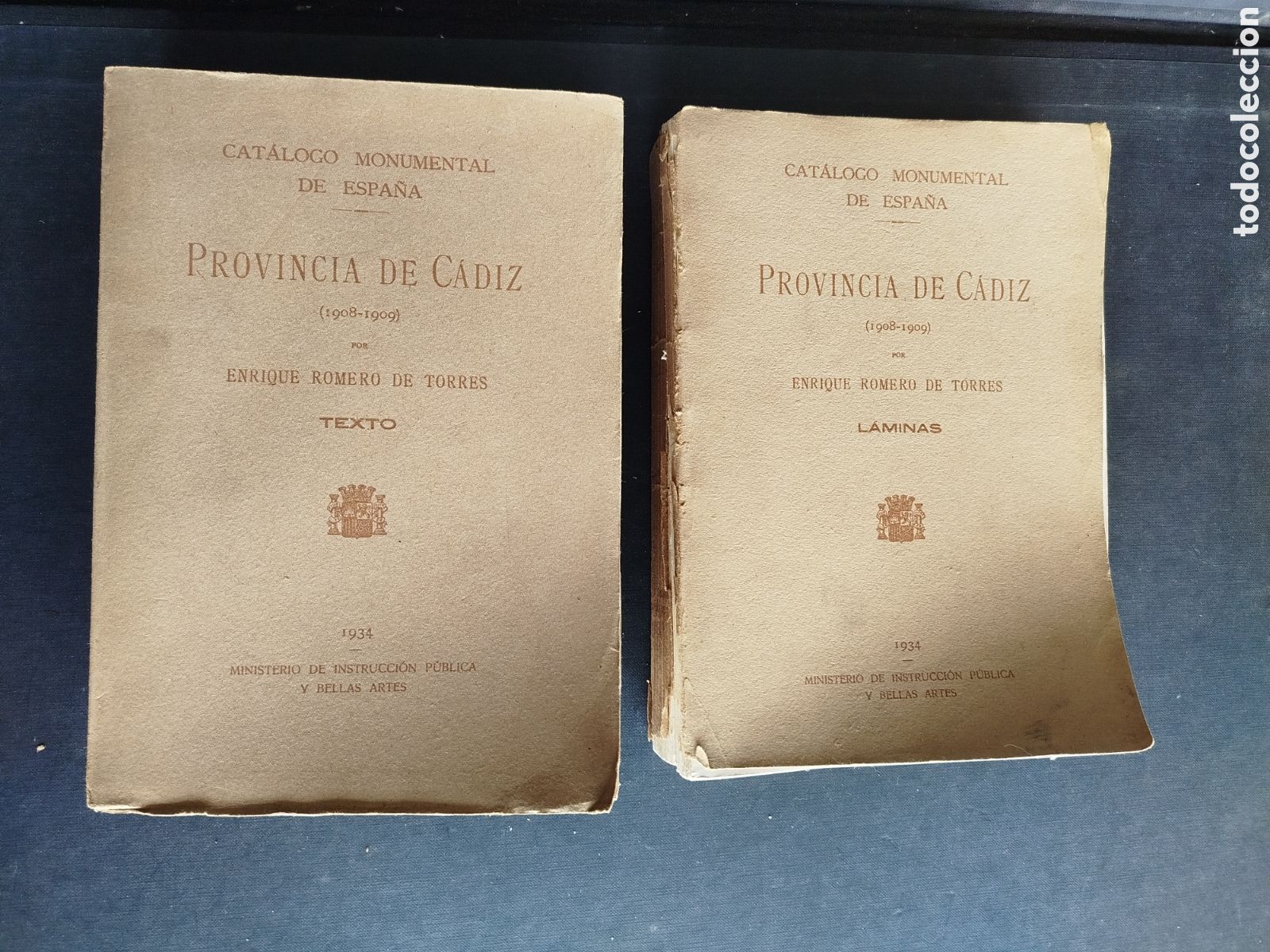Arte: CATALOGO MONUMENTAL DE ESPA&Ntilde;A PROVINCIA DE C&Aacute;DIZ. TEXTO Y LAMINAS.1934