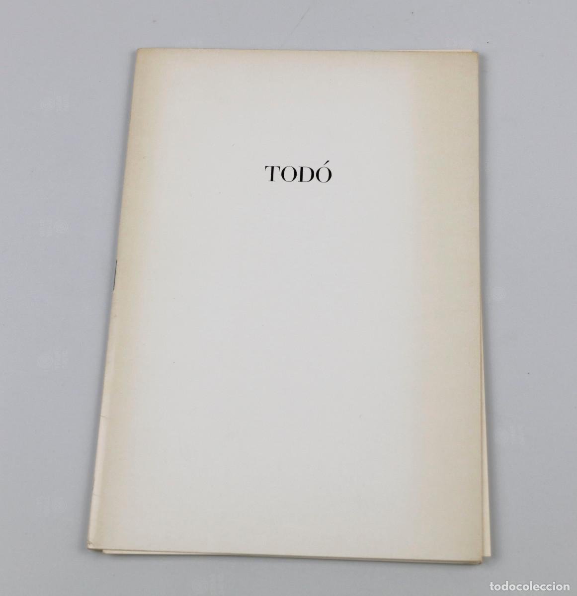 Arte: FRANCESC TOD&Oacute;, exposici&oacute;n 1976, sala Par&eacute;s. 15x23cm.