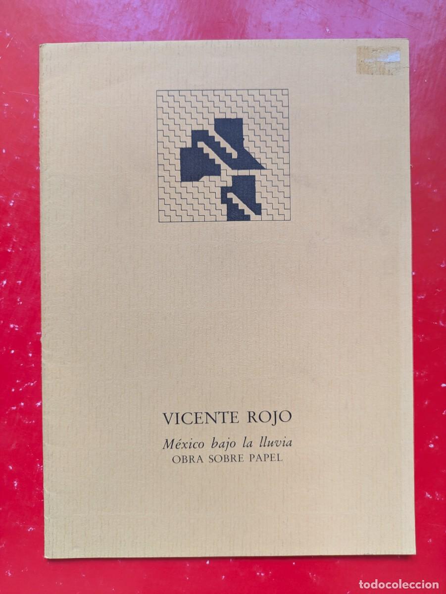 Arte: Cuadr&iacute;ptico Vicente Rojo M&eacute;xico bajo la lluvia - Galer&iacute;a Antonio Manch&oacute;n