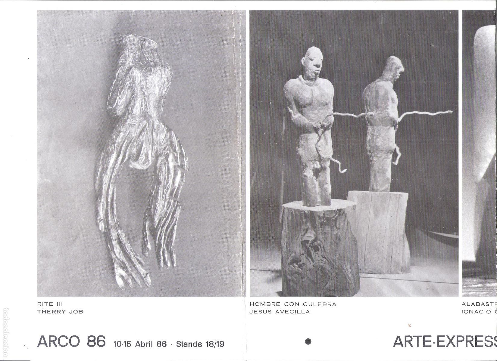 Arte: Therry Job. Jesus Avecilla. Ignacio Casanovas. ARCO 86. Abril 1986. Arte Express. Madrid.
