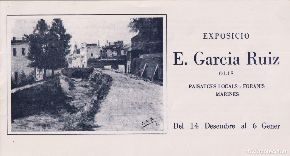 Arte: INVITACI&Oacute; EXPOSICI&Oacute; D'ART &ndash; E.GARCIA RUIZ &ndash; LA CAVA &ndash; VILANOVA I LA GELTRU
