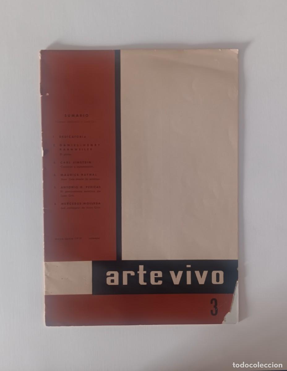 Arte: Revista original arte vivo n&uacute;mero 3 grupo parpall&oacute;