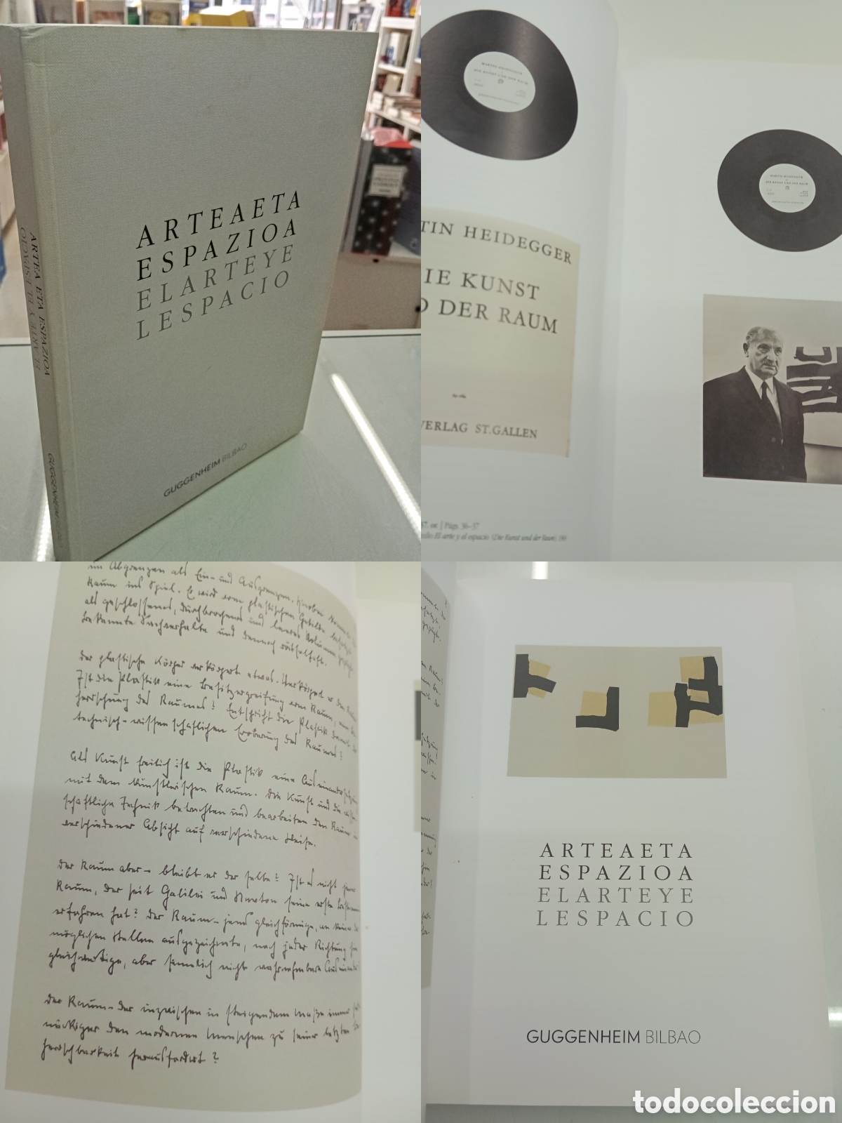 Arte: ARTE ETA EZPAZIOA EL ARTE Y EL ESPACIO GUGGENHEIM BILBAO CAT&Aacute;LOGO EXPOSICI&Oacute;N CHILLIDA HEIDEGGER