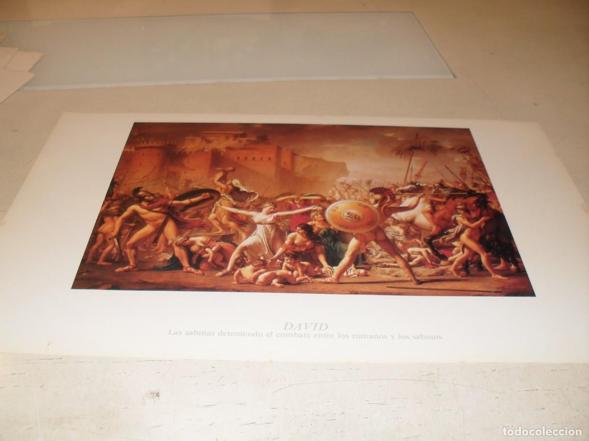 Arte: BELLISISMA REPRODUCCION,LAMINA N&ordm; 68,SABINAS DETENIENDO EL COMBATE ENTRE ROMANOS Y SABINOS,DE DAVID