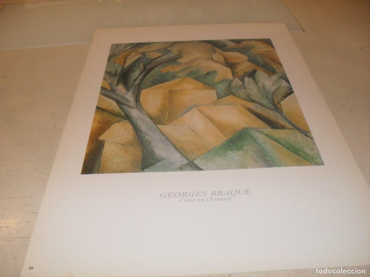 Arte: BELLISISMA REPRODUCCION,LAMINA N&ordm; 55,CASAS EN L'ESTAQUE,DE GEORGES BRAQUE