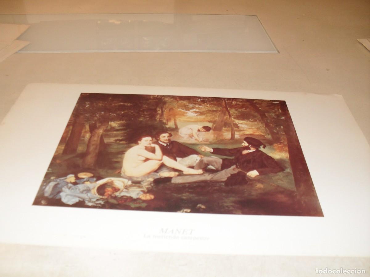 Arte: BELLISIMA REPRODUCCION,LAMINA N&ordm; 44,LA MERIENDA CAMPESTRE,DE MANET