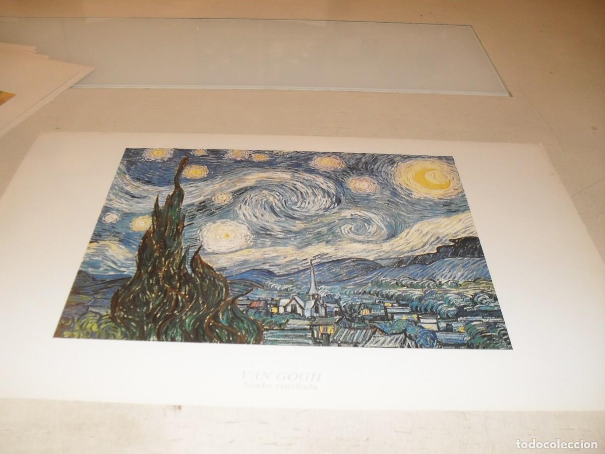 Arte: BELLISIMA REPRODUCCION,LAMINA N&ordm; 35,NOCHE ESTRTELLADA,DE VAN GOGH