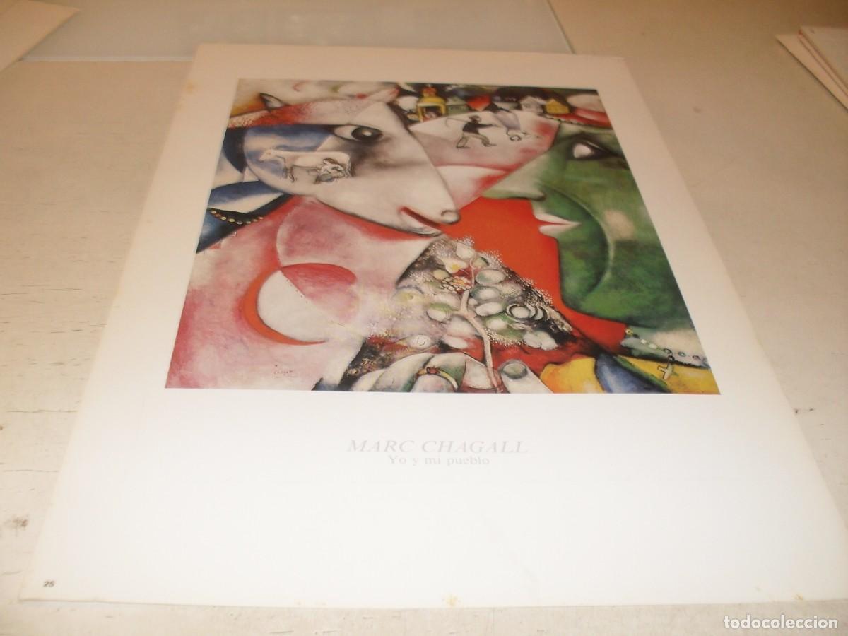 Arte: BELLISIMA REPRODUCCION,LAMINA N&ordm; 25,YO Y MI PUEBLO,DE MARC CHAGALL