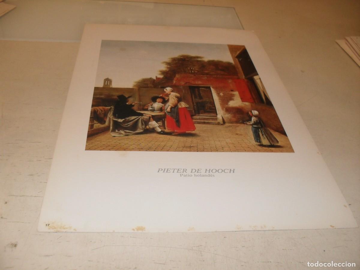 Arte: BELLISIMA REPRODUCCION,LAMINA N&ordm; 17,PATIO HOLANDES,DE PIETER DE HOOCH