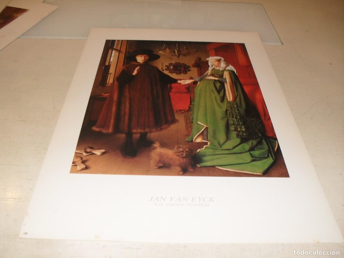 Arte: BELLISIMA REPRODUCCION,LAMINA N&ordm; 13,LOS ESPOSOS ARNOLFINI,DE JAN VAN EYCK