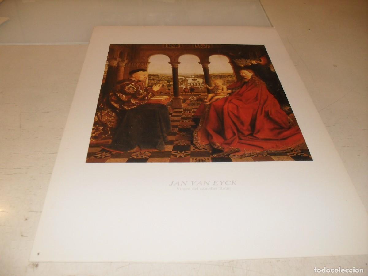 Arte: BELLISIMA REPRODUCCION,LAMINA N&ordm; 5,VIRGEN DEL CANCILLER ROLIN,DE JAN VAN EYCK