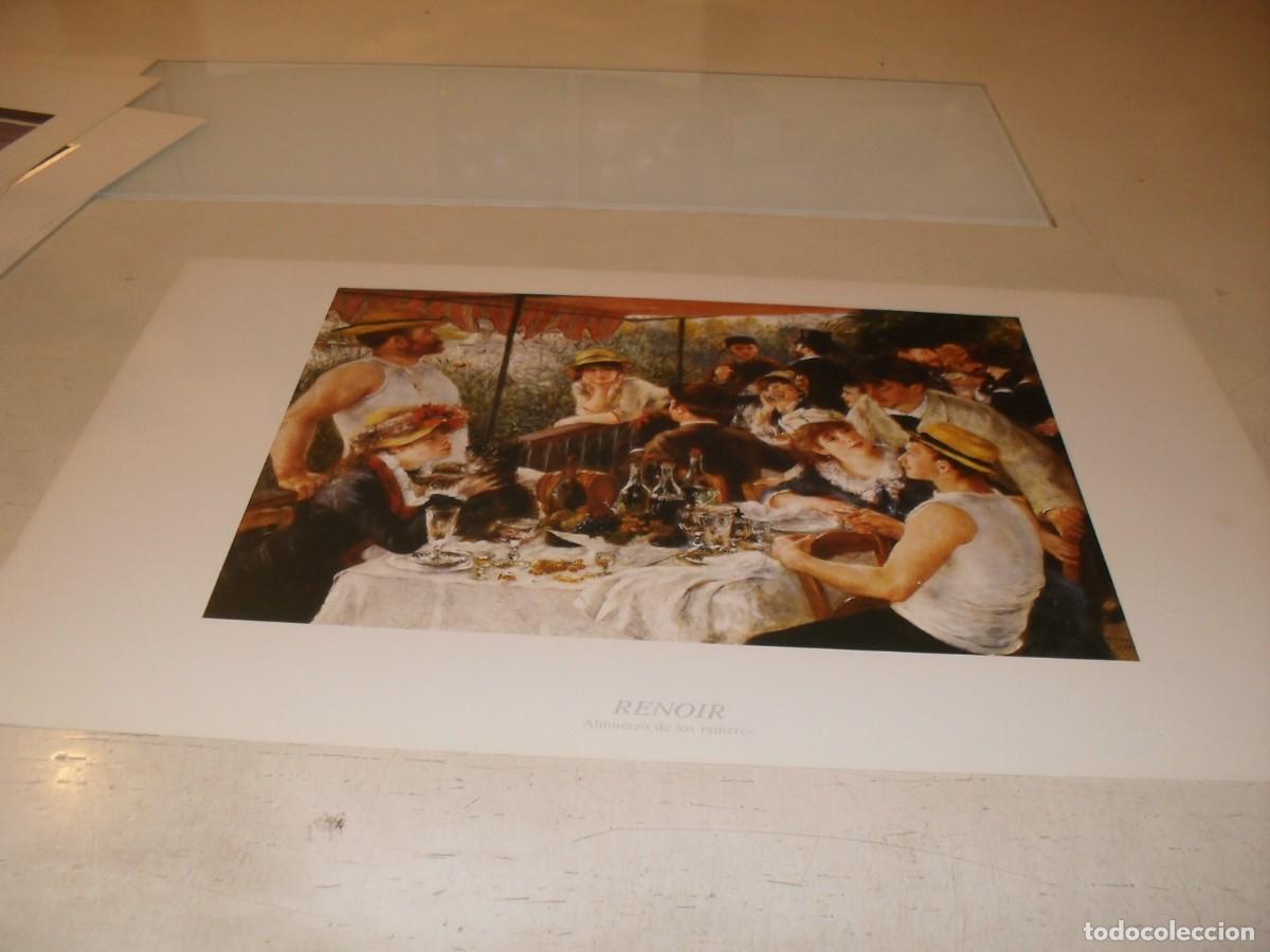 Arte: BELLISIMA REPRODUCCION,LAMINA N&ordm; 3,ALMUERZO DE LOS REMEROS,DE RENOIR