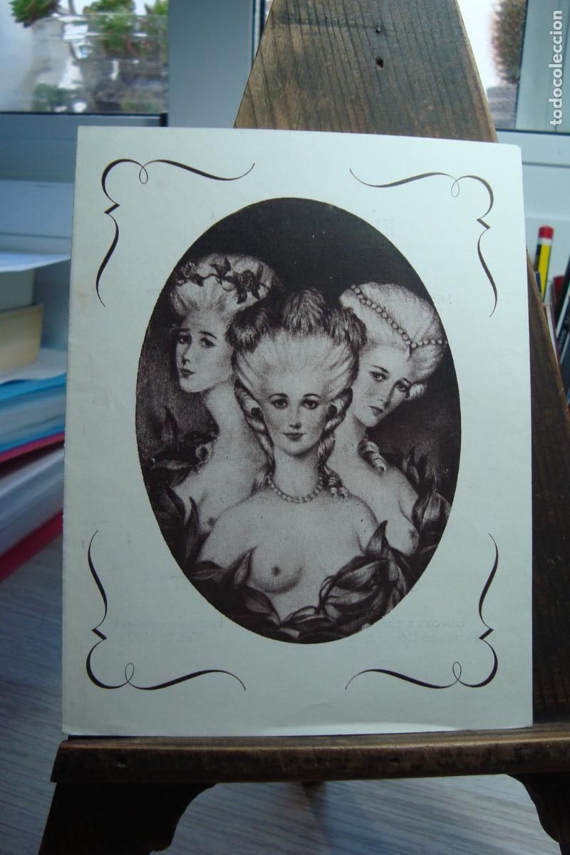 Arte: DIPTICO PINTURAS SOBRE MARFIL. ELISA LAGOMA Y DE BARINAGA. GALERIAS PONS LLOBET BARCELONA 1957.
