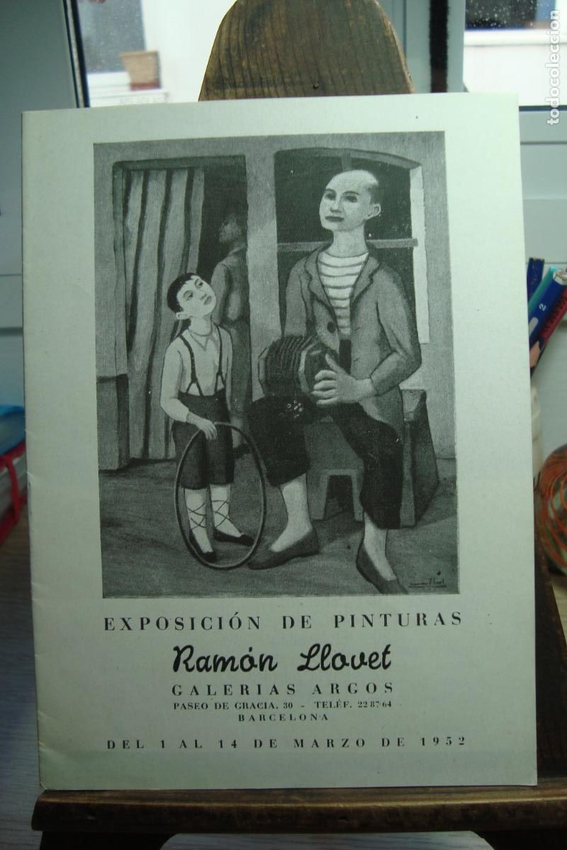Arte: EXPOSICION PINTURAS RAMON LLOVET. GALERIA ARGOS. BARCELONA 1952