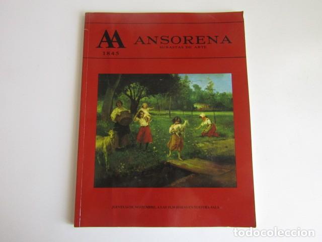 Arte: CATALOGO SUBASTAS ARTE ANSORENA MADRID - N&ordm; CLV - NOVIEMBRE 1991