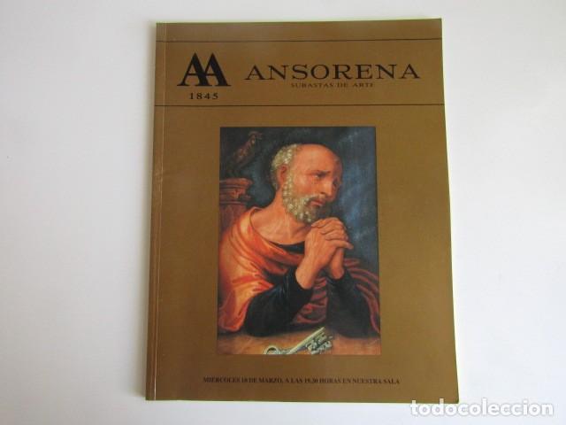 Arte: CATALOGO SUBASTAS ARTE ANSORENA MADRID - N&ordm; CLXVI - MARZO 1993