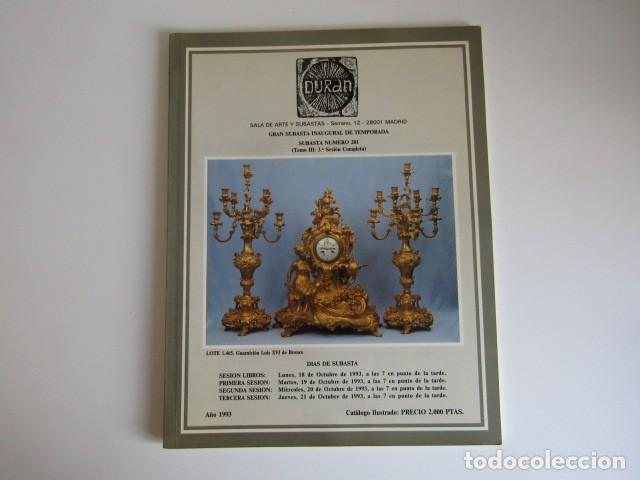 Arte: DUR&Aacute;N Sala de Arte y Subastas - Subasta N&ordm; 251 - A&ntilde;o 1993