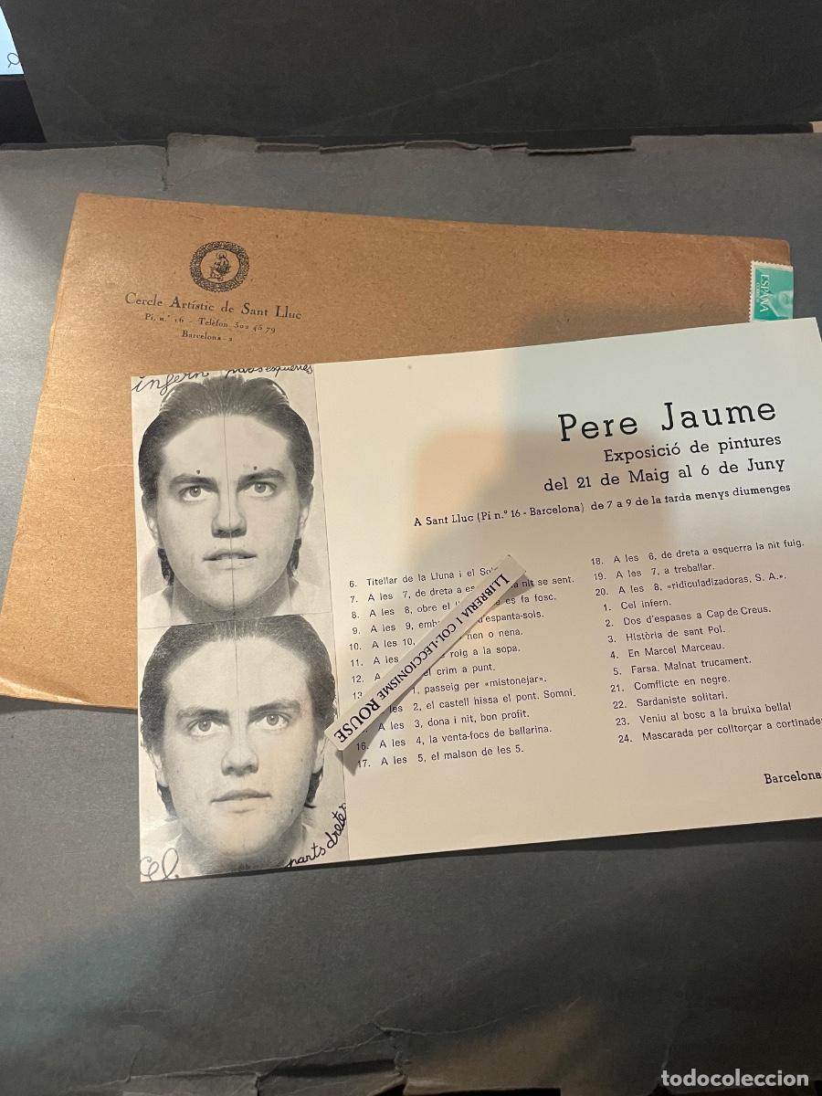 Arte: PERE JAUME - CATALOG DE LA EXPOSICI&Oacute;N CERCLE ARTISTIC SANT LLUC . C. PI 16 BARCELONA 1976 -